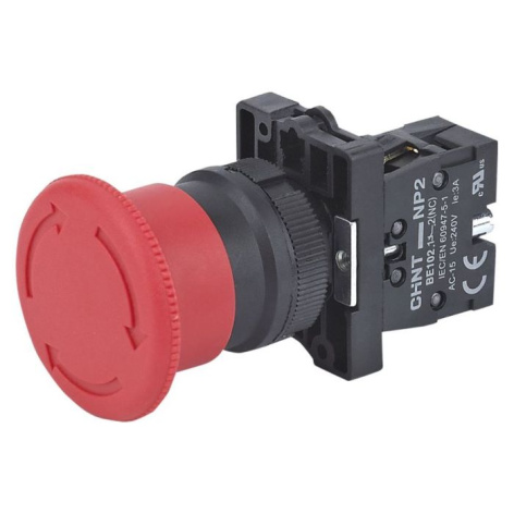 Изображение товара Кнопка Грибок CHINT 573897 красная 1НЗ IP40 без подсветки
