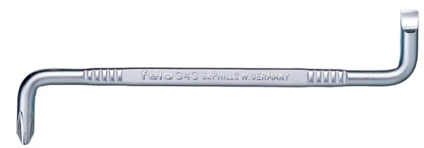 Изображение товара Отвертка Felo Z-образная SL6,0-PH2х135 для крепежа