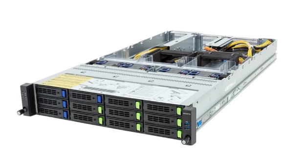 

Серверная платформа 2U GIGABYTE R283-ZF0-AAL1 (2*SP5, 24*DDR5, 12*3.5"/2.5" SATA/SAS, 2*M.2, 5*PCIe, 2*2700W 80+ Titanium, 2*USB 3.2, Mini-DP), R283-ZF0-AAL1