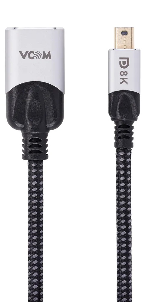 

Кабель интерфейсный mini DisplayPort-DisplayPort VCOM CG685F-0.5 v1.4, 8K@60Hz, 0.5m, CG685F-0.5