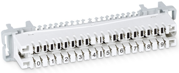 Изображение товара Плинт Cabeus DM-10P-P Серый 10 пар Размыкаемый (НЗ) 0…9