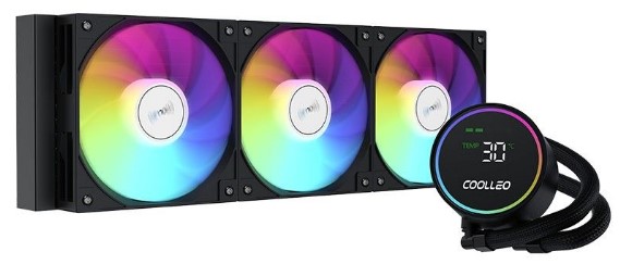 

Система охлаждения жидкостная Coolleo DIG-360-LITE-BK LGA115x/1200/1700/1851/AM4/AM5 (3*120mm, 1800rpm, 80CFM, 28dBa), DIG-360-LITE-BK