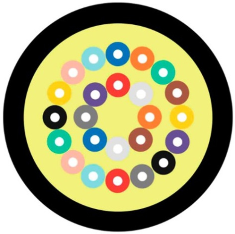 Изображение товара Кабель волоконно-оптический TELCORD FK-D-IN/OUT-50-24-HFFR-BK