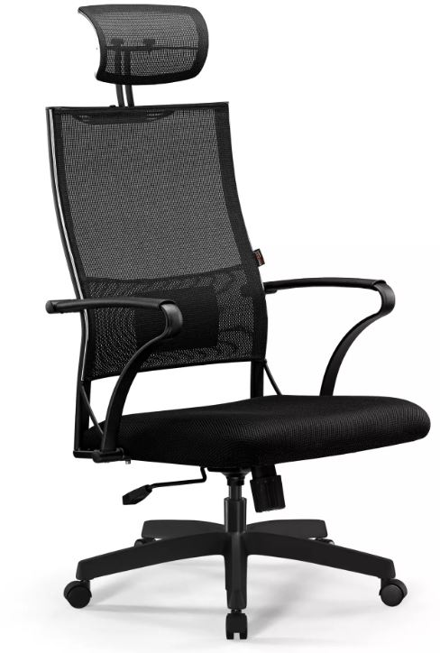 

Кресло Metta Sit Air-180 B2-290K (M09.B02.G15.W01) Z509407779 на колесиках, сетка, 1шт. в комплекте черный/черный, Sit Air-180 B2-290K (M09.B02.G15.W01)