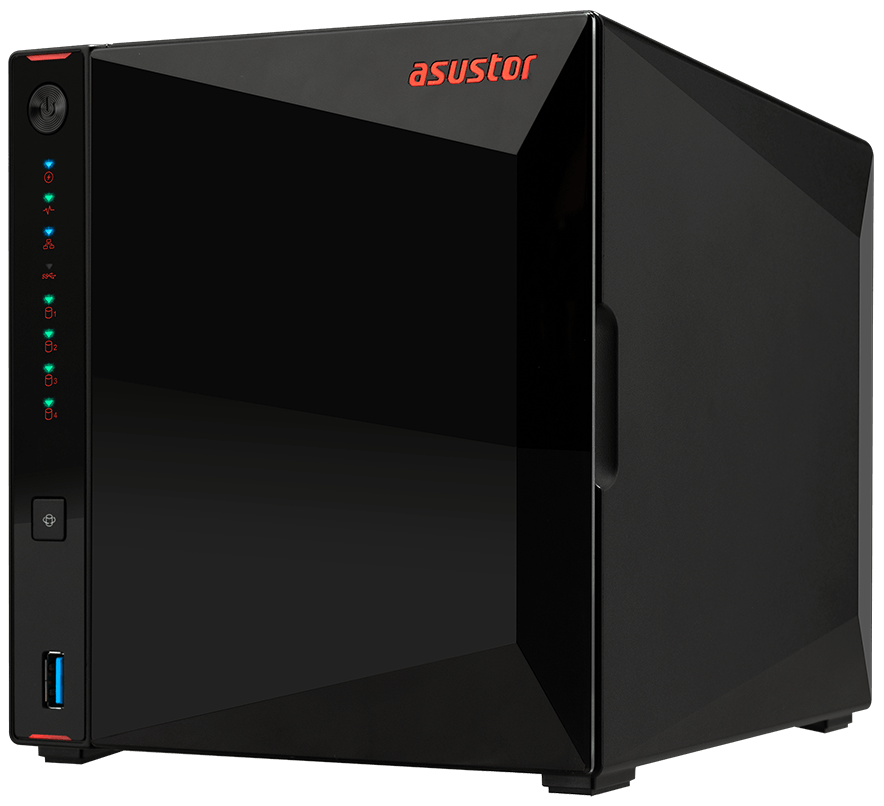 

Сетевой накопитель данных ASUSTOR AS5304T 4-Bay NAS/Media player/J4105 1.5GHz, up to 2.5 GHz(Quad-Core), 4GB/noHDD(HDD,SSD)/2*2,5GbE(LAN)/3*USB3.2,HDM, AS5304T
