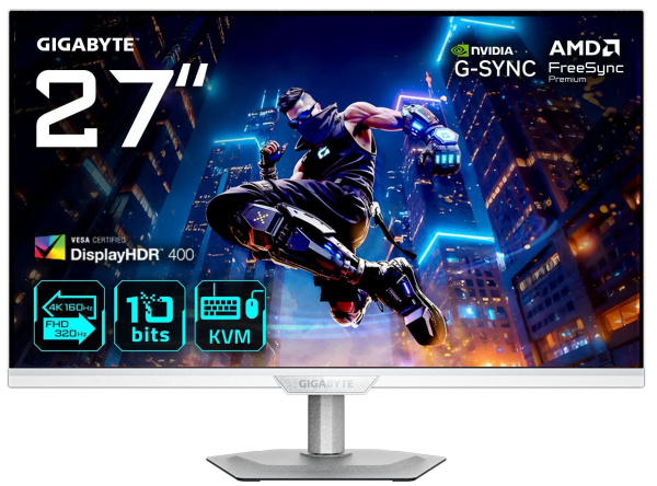 Изображение товара Монитор GIGABYTE M27UP ICE 27 IPS 4K для работы и игр с защитой зрения