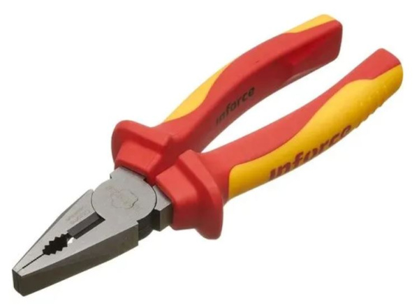 Изображение товара Диэлектрические пассатижи Inforce 180 мм 1000 В профессиональные