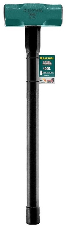 

Кувалда Kraftool Steel Force 2009-4 Kraftool со стальной удлинённой обрезиненной рукояткой, 4 кг, Steel Force