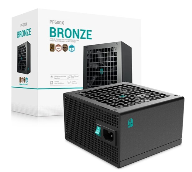 

Блок питания ATX Deepcool GAMERSTORM PF600X 600W, 80+ BRONZE, GAMERSTORM PF600X