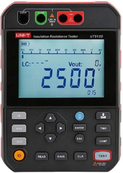 Изображение товара Измеритель сопротивления изоляции UNI-T UT512D цифровой тестер