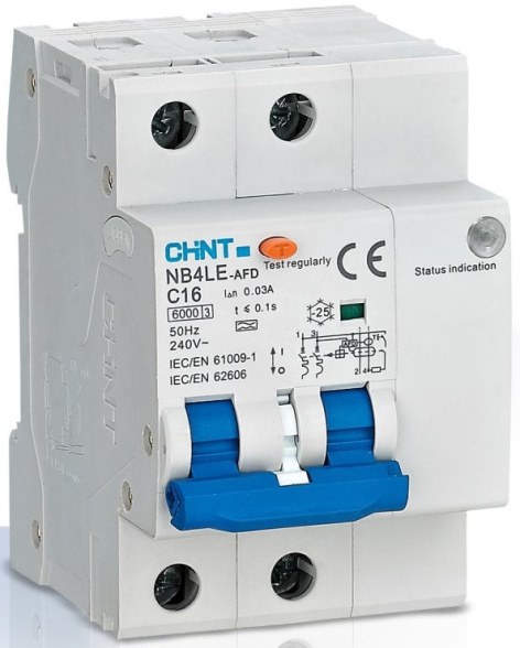 Изображение товара Устройство защиты от дугового пробоя CHINT 335359 2 полюса 32 А 6 кА