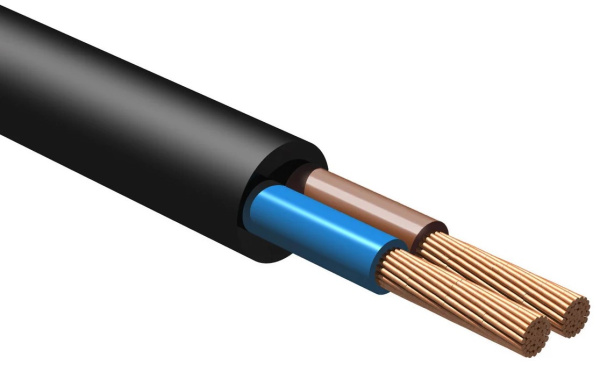 Изображение товара Кабель ККЗ КГВВнг(А)-LS 2х1.5, 150 м, пожаробезопасный, гибкий, для промышленности