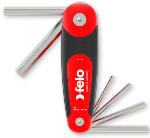 Изображение товара Набор шестигранных ключей Felo 6 шт профессиональный CrMoV Германия 34500721