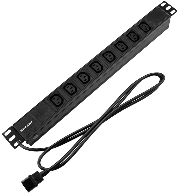 

Блок розеток Rexant 04-0304-1 для 19" шкафов, горизонтальный, 8 розеток C13, 10A, шнур 2м, 04-0304-1