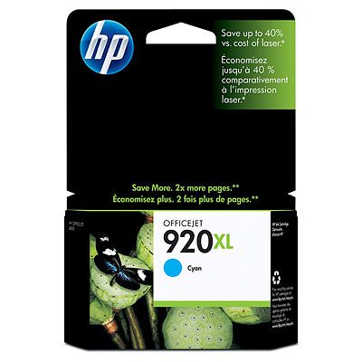 

Картридж HP 920XL CD972AE для OfficeJet 6000, 6500, 7000, 7500A wf, голубой, 6мл, 920XL