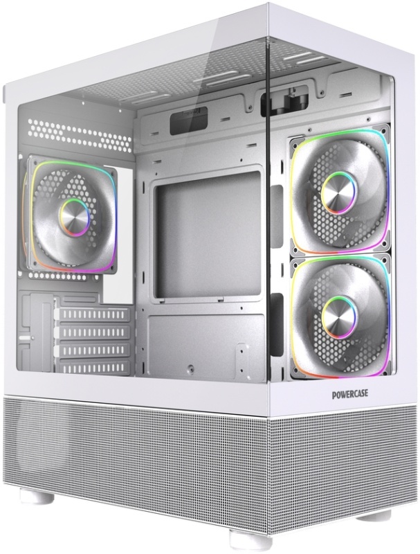 

Корпус mATX Powercase Vision Micro M2 ARGB CVMWM2-A3 без БП, белый, боковая панель из закалённого стекла, 2*USB 2.0, USB 3.0, Vision Micro M2 ARGB