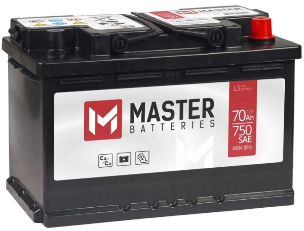 Изображение товара Автомобильный аккумулятор MASTER BATTERIES MB700 70 Ач 12 В Клемма