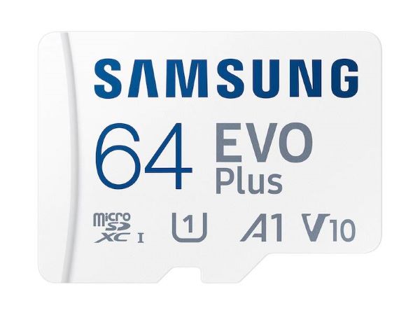 

Карта памяти MicroSDXC 64GB Samsung MB-MC64KA/AM Evo Plus Class 10 U1 (R/W 130 MB/s) + SD адаптер, MB-MC64KA/AM