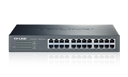 

Коммутатор неуправляемый TP-LINK TL-SG1024D 24xUTP 10/100/1000, 19", TL-SG1024D