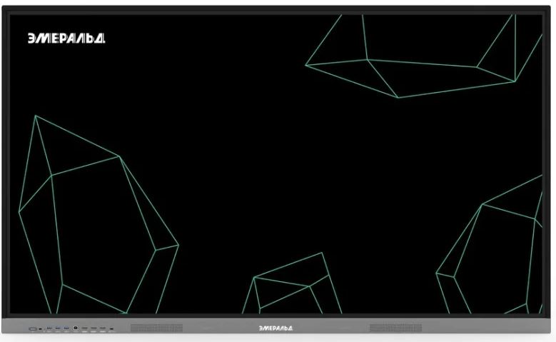 

Интерактивная панель Эмеральд EML861 86" (IR, 350 нит, 4K, RAM 8Гб, ROM 128Гб, Android 14.0), EML861