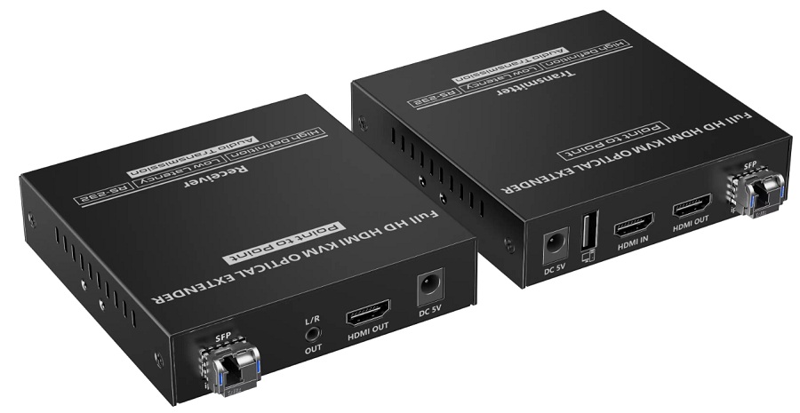 

Удлинитель HDMI LENKENG LKV651KVM HDMI KVM по оптическому кабелю до 40 км, LKV651KVM