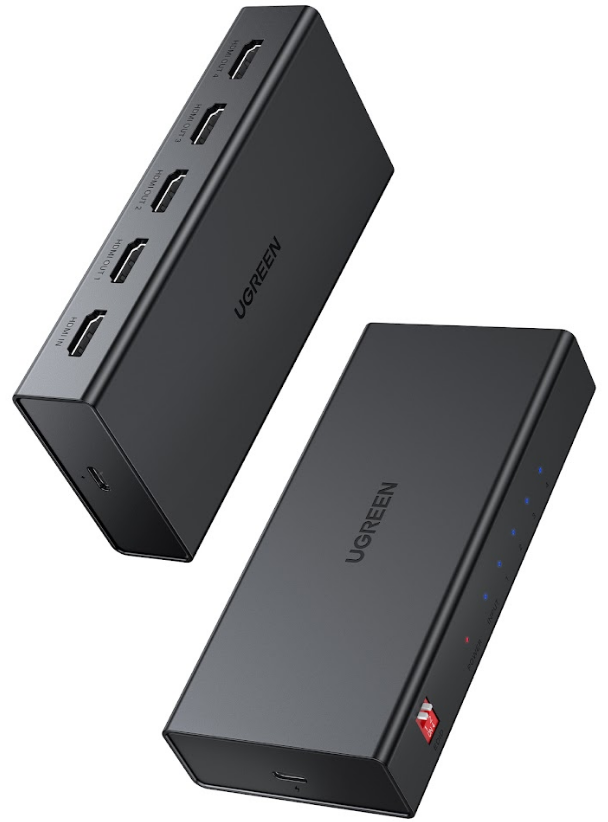 

Кабель UGREEN CM570 90514_ 4K @ 60Hz HDMI 2.0 1*4 Splitter, black, CM570