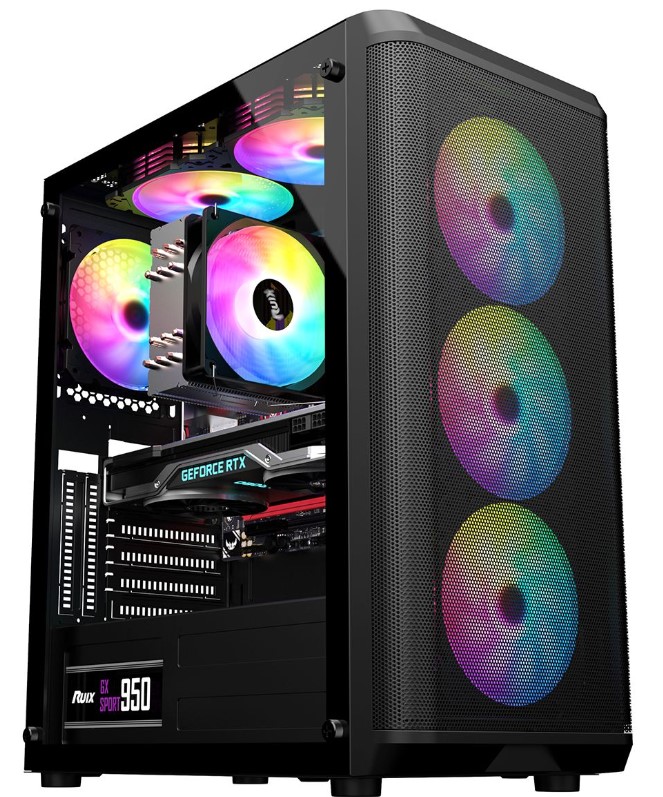 

Корпус ATX ALSEYE Audin-BK AS.07.0173 черный, без БП, боковая панель из закалённого стекла, 2*USB 2.0, USB 3.2, Audin-BK