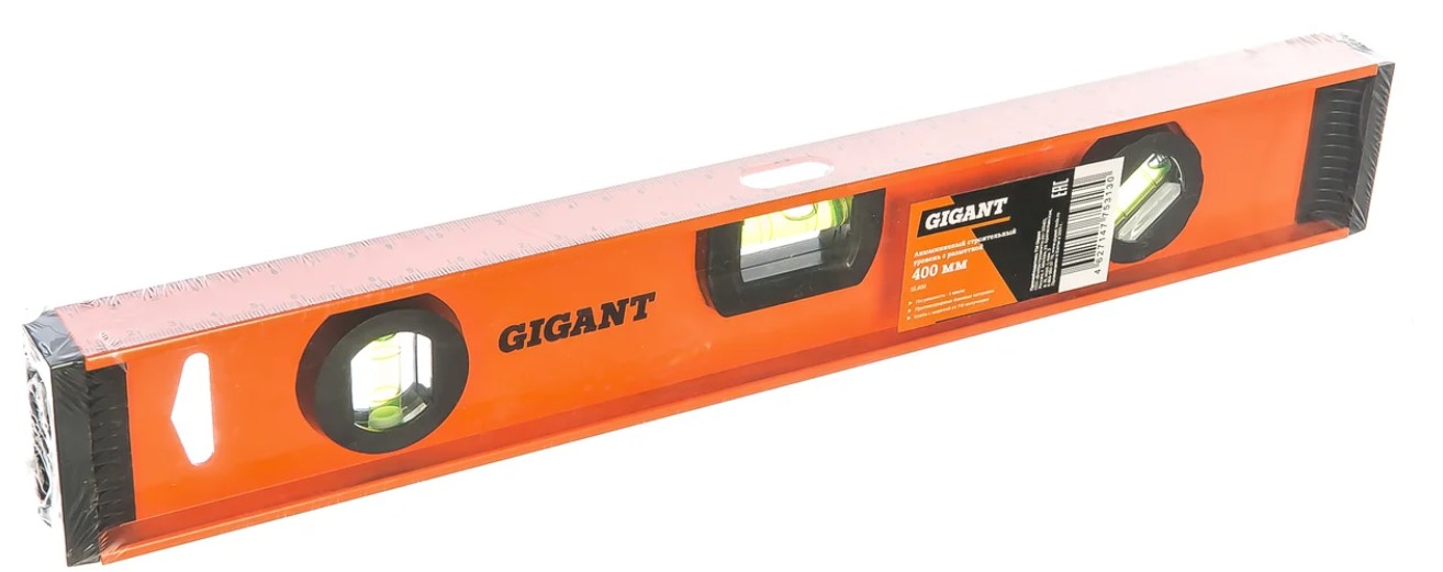 

Уровень строительный Gigant SL400 алюминиевый с разметкой 400мм, SL400