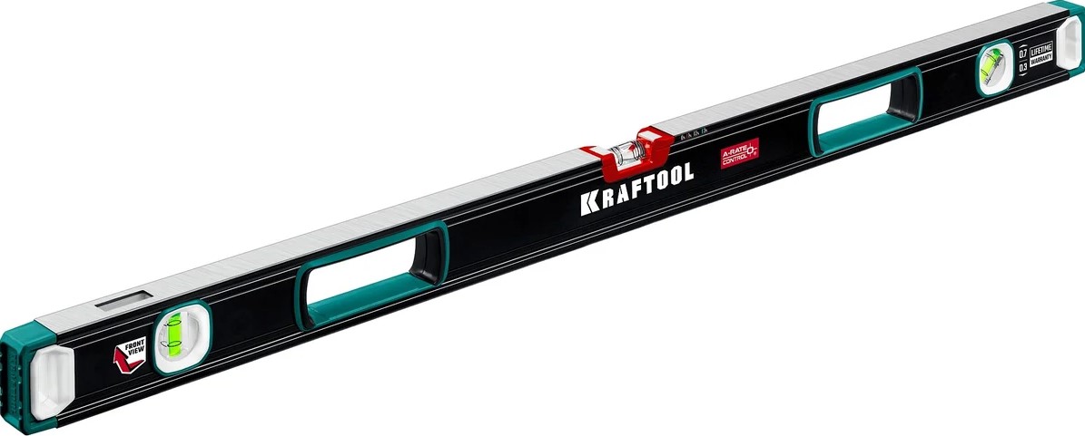 

Уровень Kraftool A-RATE Control 34986-200 Kraftool сверхпрочный с зеркальным глазком 2000мм., A-RATE Control