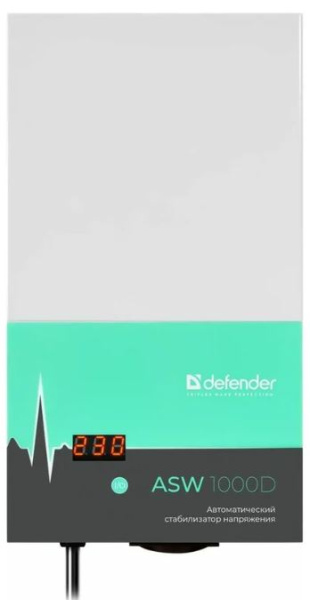 Изображение товара Автоматический стабилизатор напряжения Defender 99045 1000 ВА для дома и офиса