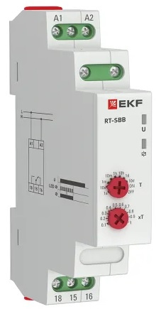 Изображение товара Реле времени EKF PROxima rt-sbb электронное регулировка времени монтаж DIN-рейка