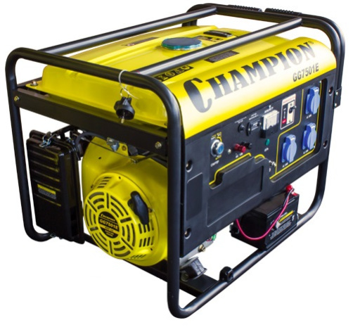 Изображение товара Генератор бензиновый CHAMPION GG7501E мощность 6500 Вт для резервного питания