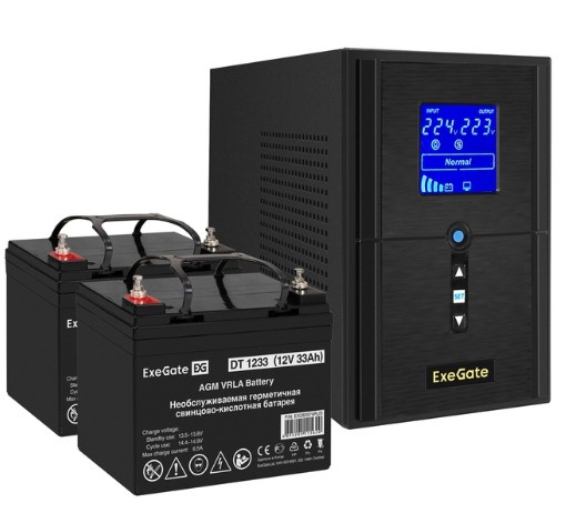 фото Комплект  Exegate SineTower SZ-1500.LCD.AVR.2SH.1C13.USB в Омске