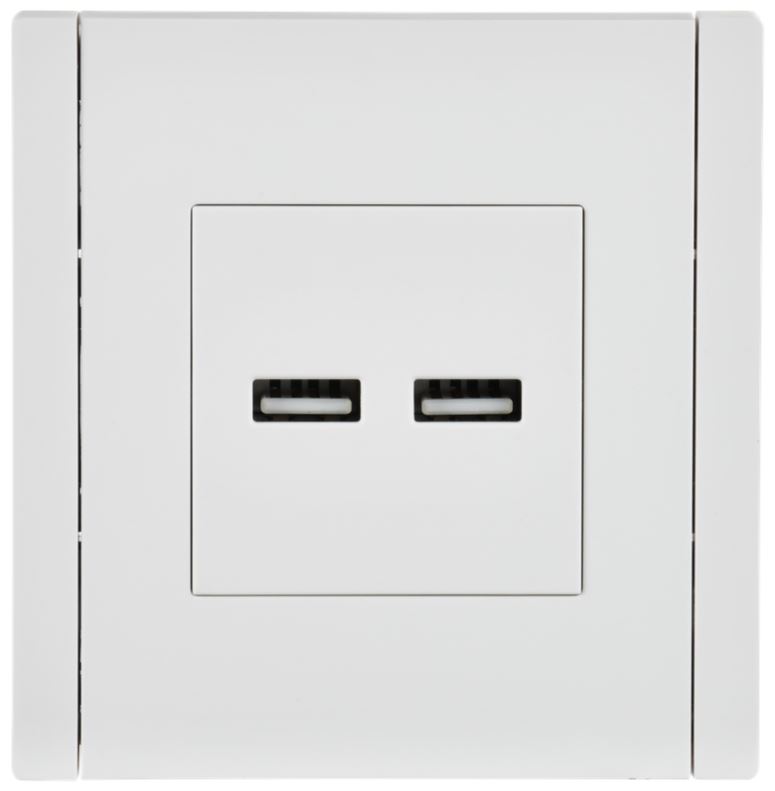 

Розетка USB IEK FP-U21-D31-K01 FORTE&PIANO тип A+тип A 3,1А FP249 белый, FP-U21-D31-K01