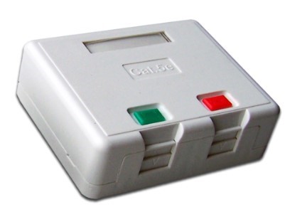 

Коробка Lanmaster LAN-SA2/S-WH настенная на 2 кейстоун, с защитной шторкой, белая, LAN-SA2/S-WH