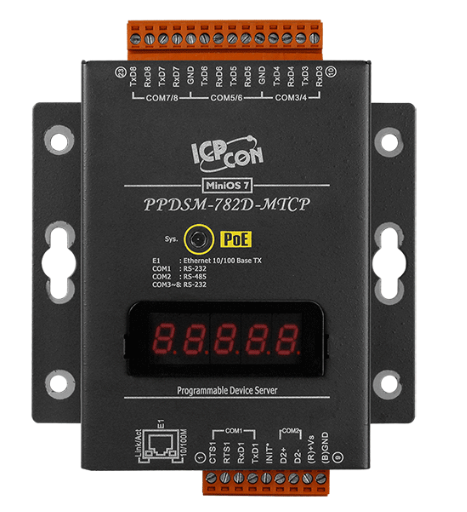 

Преобразователь ICP DAS PPDSM-782D-MTCP CR PPDS-782D-MTCP CR with Metal Case, PPDSM-782D-MTCP CR