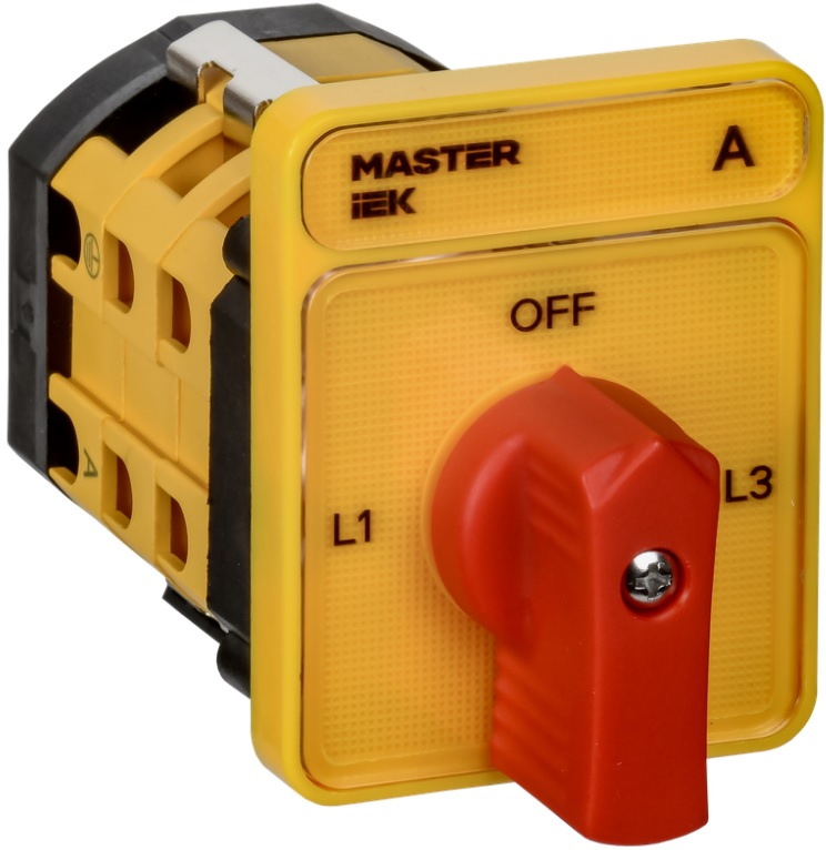 

Переключатель кулачковый IEK MI-CS10-010-098 стандартная рукоятка 10А схема 98, MI-CS10-010-098