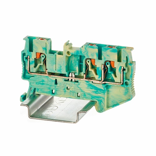 

Клемма заземления DKC VPR-2.5-TWIN-PE-YG зажим push-in, 3 точки подключения, 2.5 кв.мм, "Nuputuk", VPR-2.5-TWIN-PE-YG