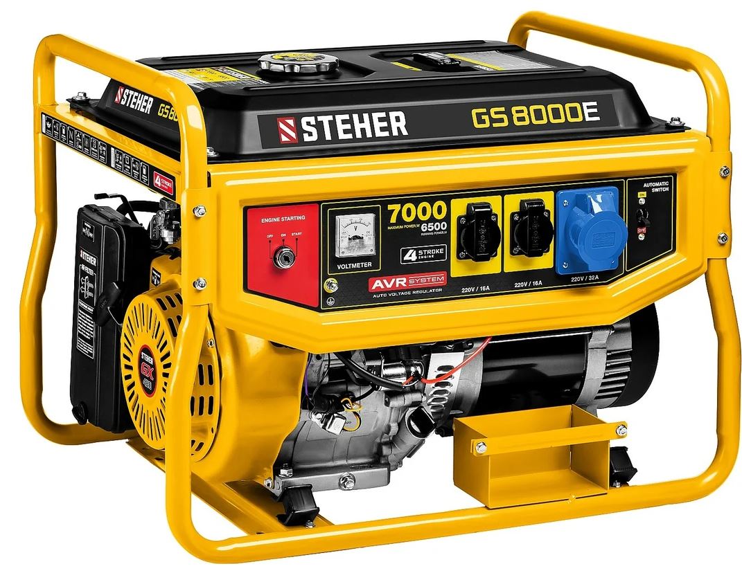 

Генератор бензиновый STEHER GS-8000Е с электростартером, GS-8000Е