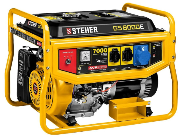 Изображение товара Генератор бензиновый STEHER GS-8000Е
