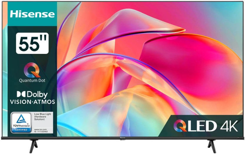 

Телевизор Hisense 55E7KQ черный, 4k UHD, DVB-T, DVB-T2, DVB-C, DVB-S, DVB-S2, WiFi, SMART TV, 55E7KQ