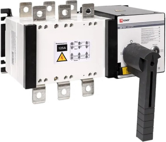 Изображение товара Автоматический ввод резерва EKF ats-tsr1-125A-3p-pro для электросетей 230 В 125 А