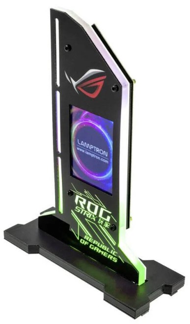 

Кронштейн Lamptron LAMP-HM024 для поддержки видеокарты HM024-Vertical GPU Holder with 2.4" Display, LAMP-HM024