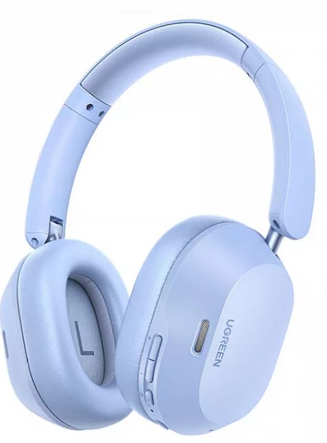 

Наушники UGREEN HP203 65384_ накладные, HiTune Max5c Hybrid Active Noise-Cancelling Headphones. цвет: голубой, HP203