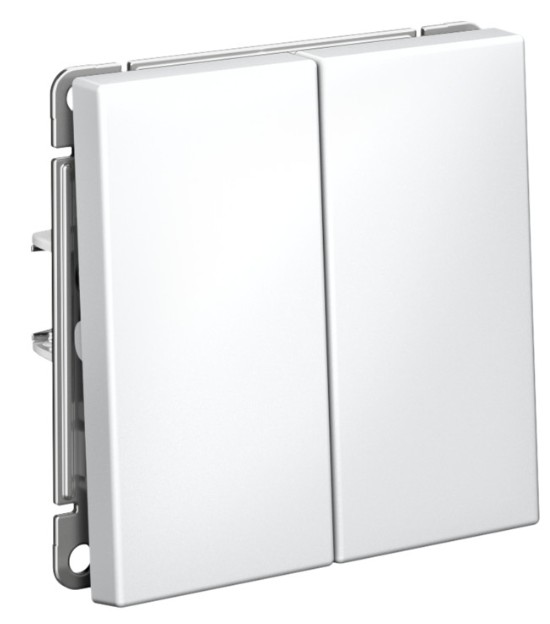 

Выключатель двухклавишный Systeme Electric GAL001317S ARTGALLERY 10АХ, механизм, быстрозажим. клем., ЛОТОС, GAL001317S