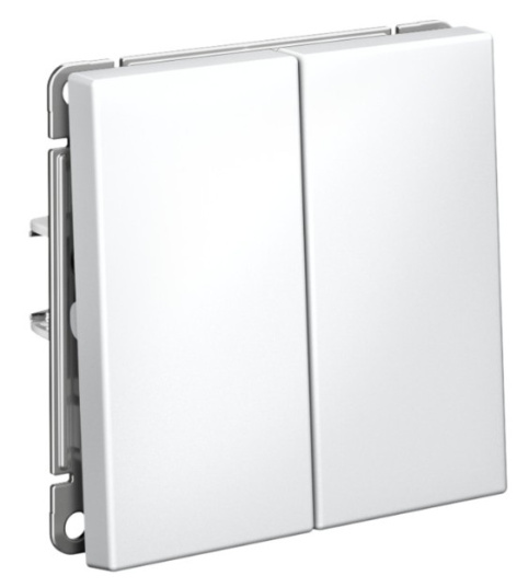 Изображение товара Выключатель двухклавишный Systeme Electric GAL001317S