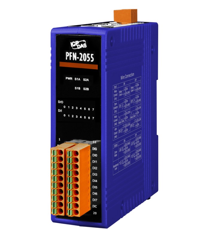

Модуль ICP DAS PFN-2055 CR PROFINET I/O Module (Isolated 8-ch DI & 8-ch DO) (RoHS), PFN-2055 CR