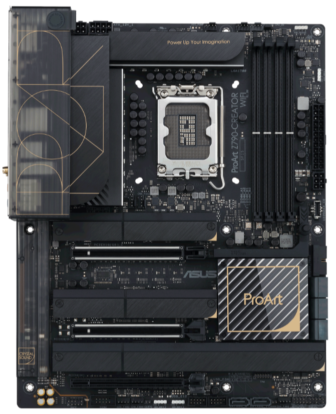 

Материнская плата ATX ASUS PROART Z790-CREATOR WIFI 90MB1DV0-M0EAY0 (LGA1700, Z790, 4*DDR5 (7200), 8*SATA 6G RAID, 4*M.2, 3*PCIE, 10Glan, 2.5Glan, WiF, PROART Z790-CREATOR WIFI