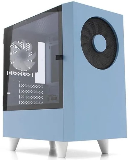 

Корпус mATX WIZMAX EM1 Woofer Blue без бп, боковая панель из закалённого стекла, USB 3.0, 2*USB 2.0, EM1 Woofer Blue