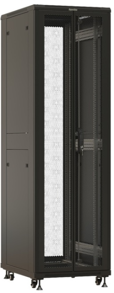 фото Шкаф напольный 19", 18U Hyperline TTBR-4268-DD-RAL9004 в Волгограде